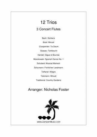 12 Trios for 3 flutes. Trio Album.