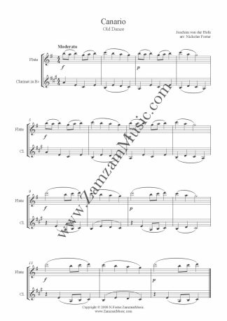 16 Duets for Flute and Clarinet. Easy/Intermediate