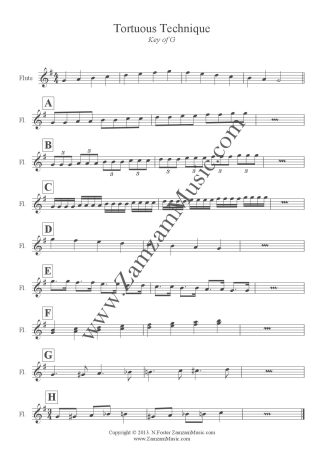 Tortuous Technique I - Starter level of "twisting" bite size scale exercises in 9 keys