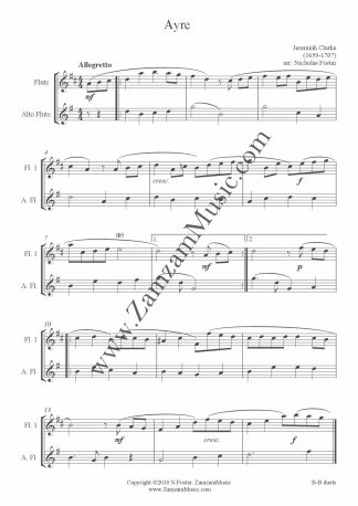 Baroque to Beethoven. 10 Duets for Flute and Alto Flute. Purcell - Beethoven.