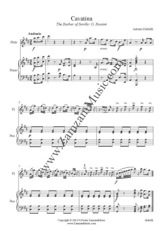 Diabelli/Rossini : Cavatina from The Barber of Seville.