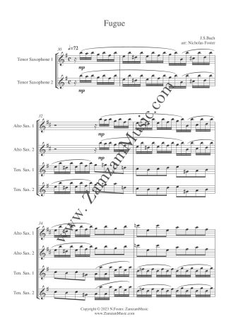 Bach, J.S. : Fugue in D minor.