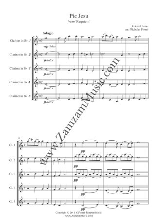 Faure : Pie Jesu; Requiem.