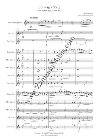 Grieg : Solveig’s Song.