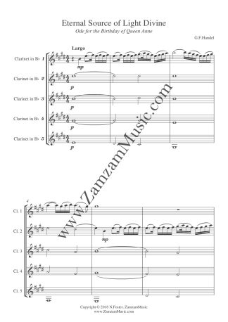 Handel : Eternal Source of Light Divine.
