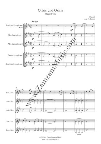 Mozart – O Isis und Osiris from ‘Magic Flute’.