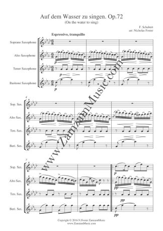 Schubert : Auf dem Wasser zu singen.