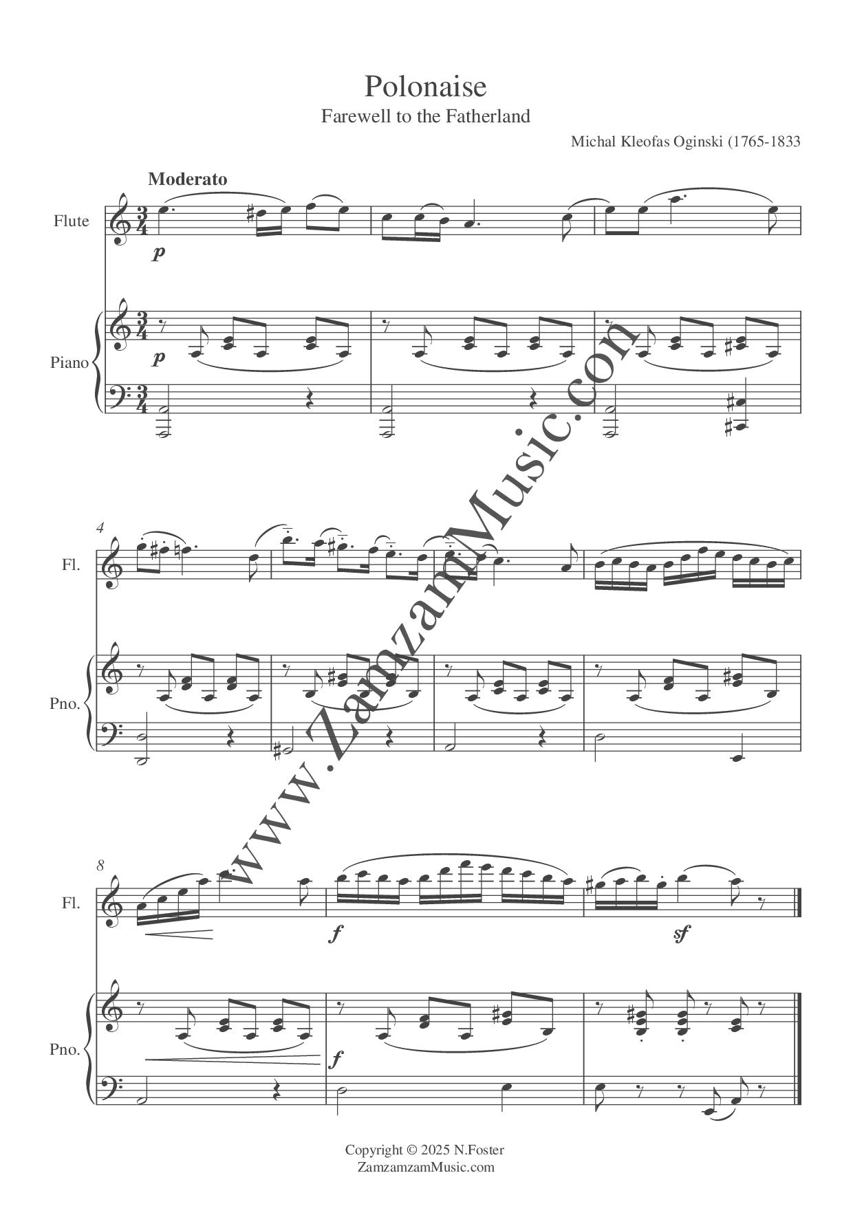 Oginsky : Polonaise